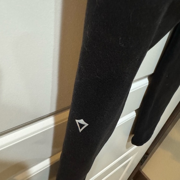 Ivivva Black Leggings with Purple and Floral Waistband - Picture 5 of 5